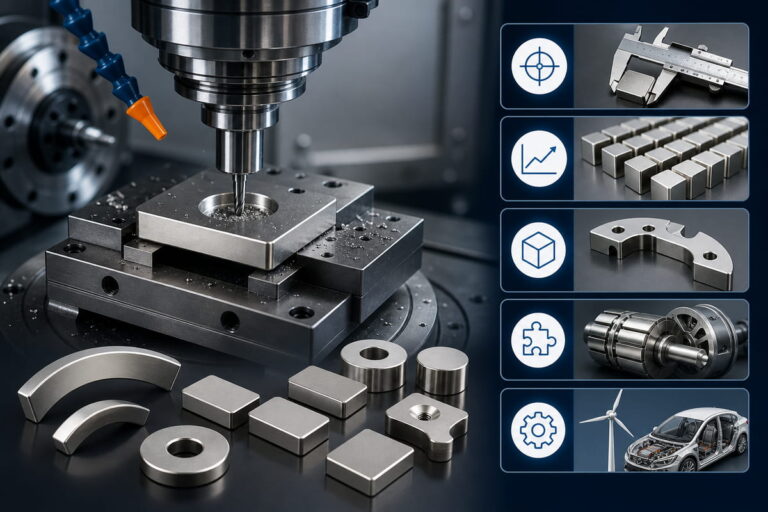 Vantagens da usinagem CNC de ímanes
