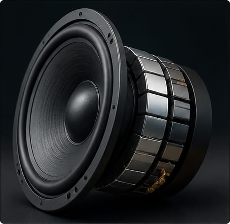 Segment Magnet for Audio Equipment
