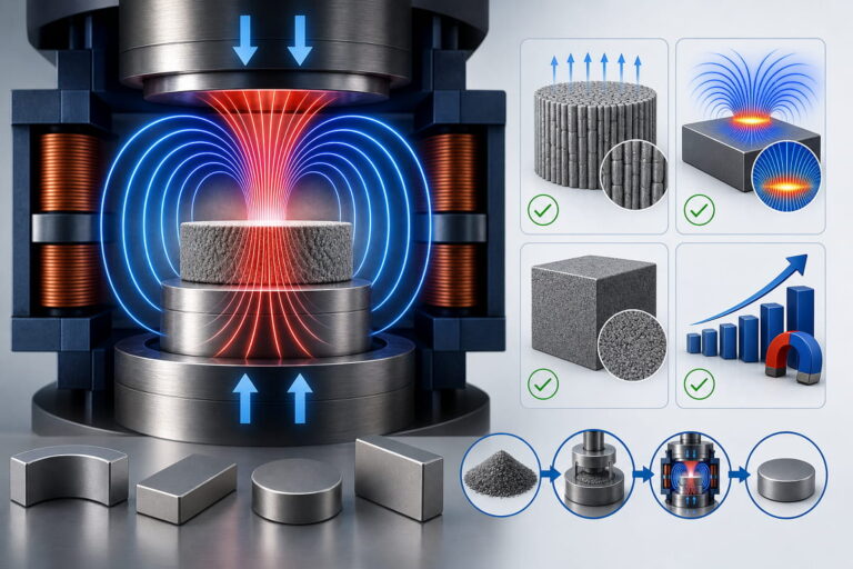 Sintered NdFeB Magnets Magnetic Field Pressing Manufacturing Advantages