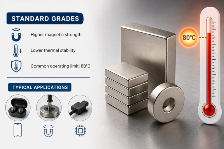 Temperature Resistance by Neodymium Magnet Standard Grade