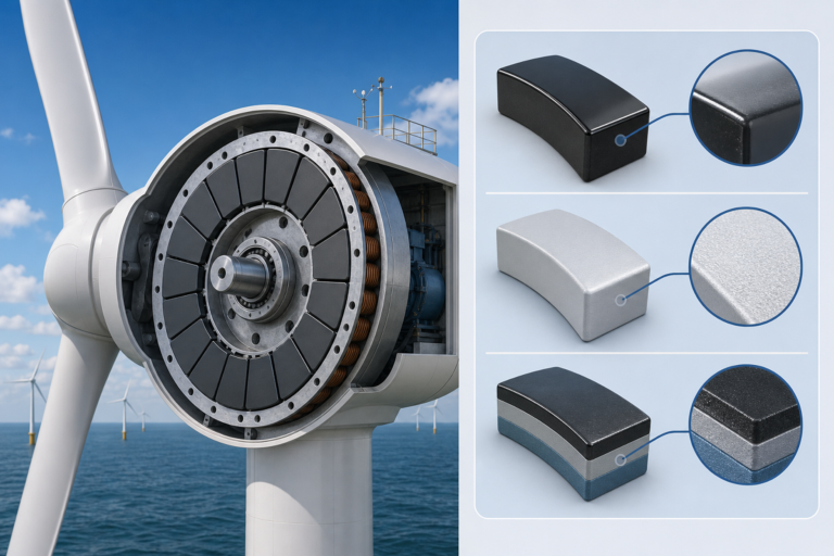 Typical Coatings of Wind Turbine Generator Magnets