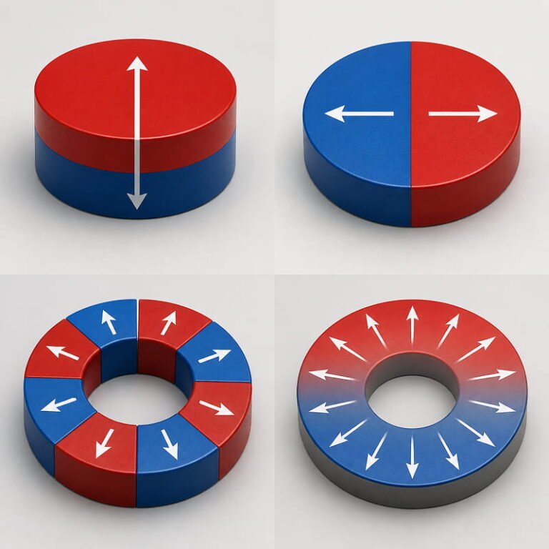 direção de magnetização personalizada