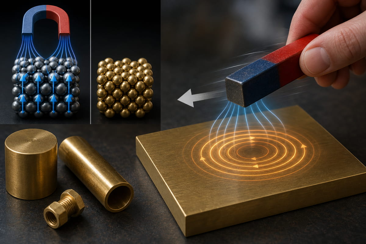 É possível magnetizar o latão?