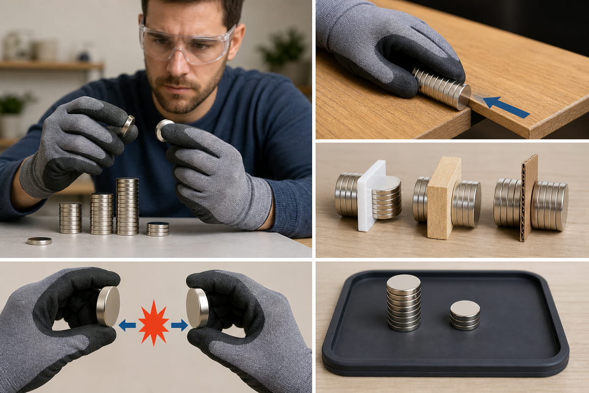 Como manusear ímanes de neodímio com segurança