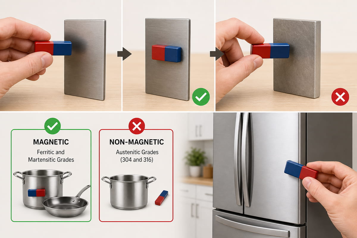 Como verificar se um metal é magnético