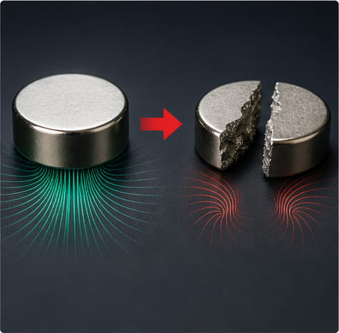 Perda de intensidade magnética