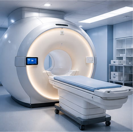 Ímanes de neodímio utilizados em aparelhos de ressonância magnética