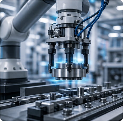 Ímanes de neodímio utilizados em robótica e automação