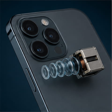 Ímanes de neodímio utilizados em smartphones
