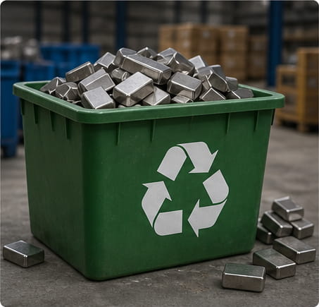 Reciclagem e tratamento de sucata