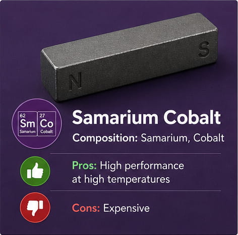 Material magnético de samário-cobalto