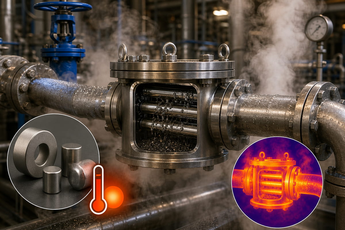 Steam Cleaning Magnetic Separator's Pipelines