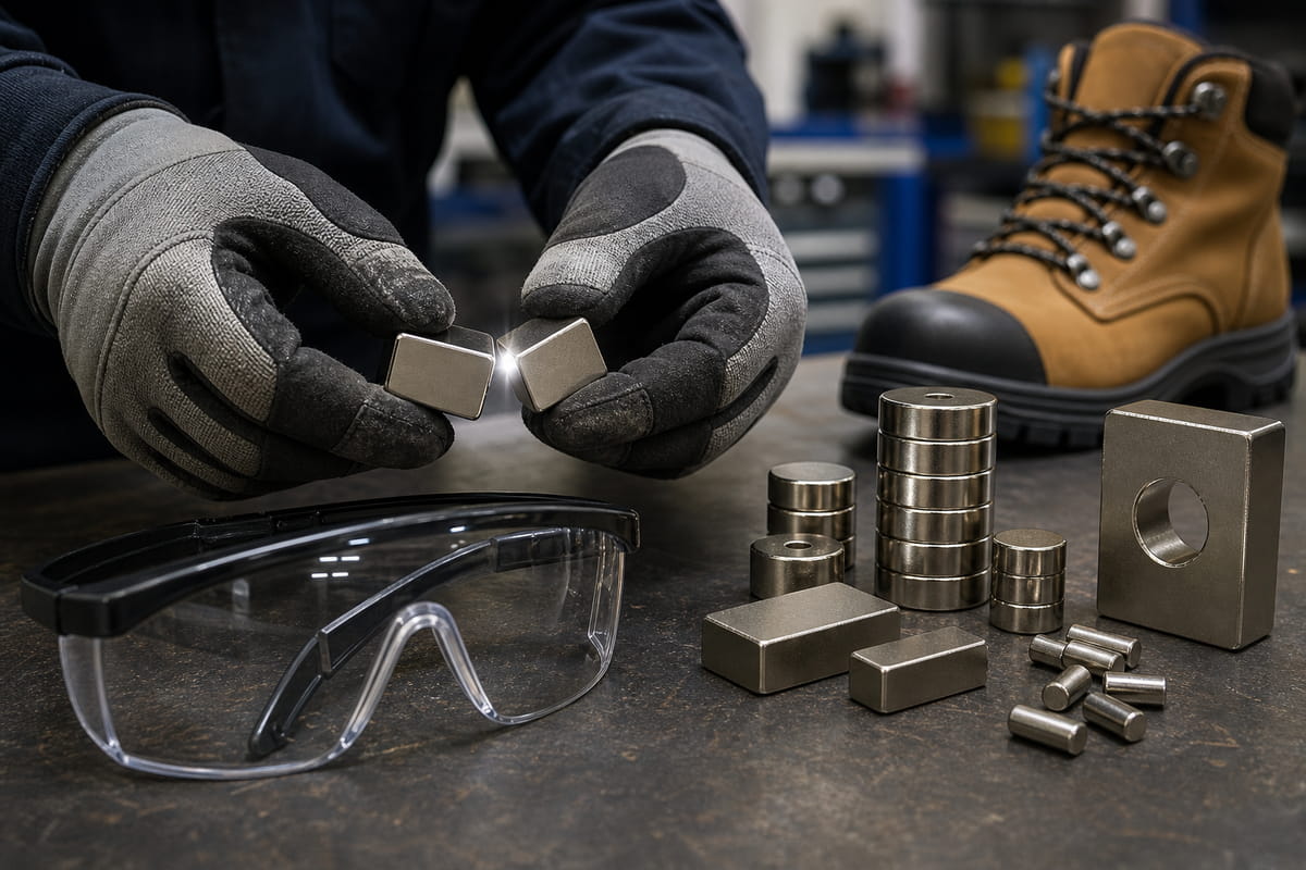 O que vestir ao manusear ímanes de neodímio