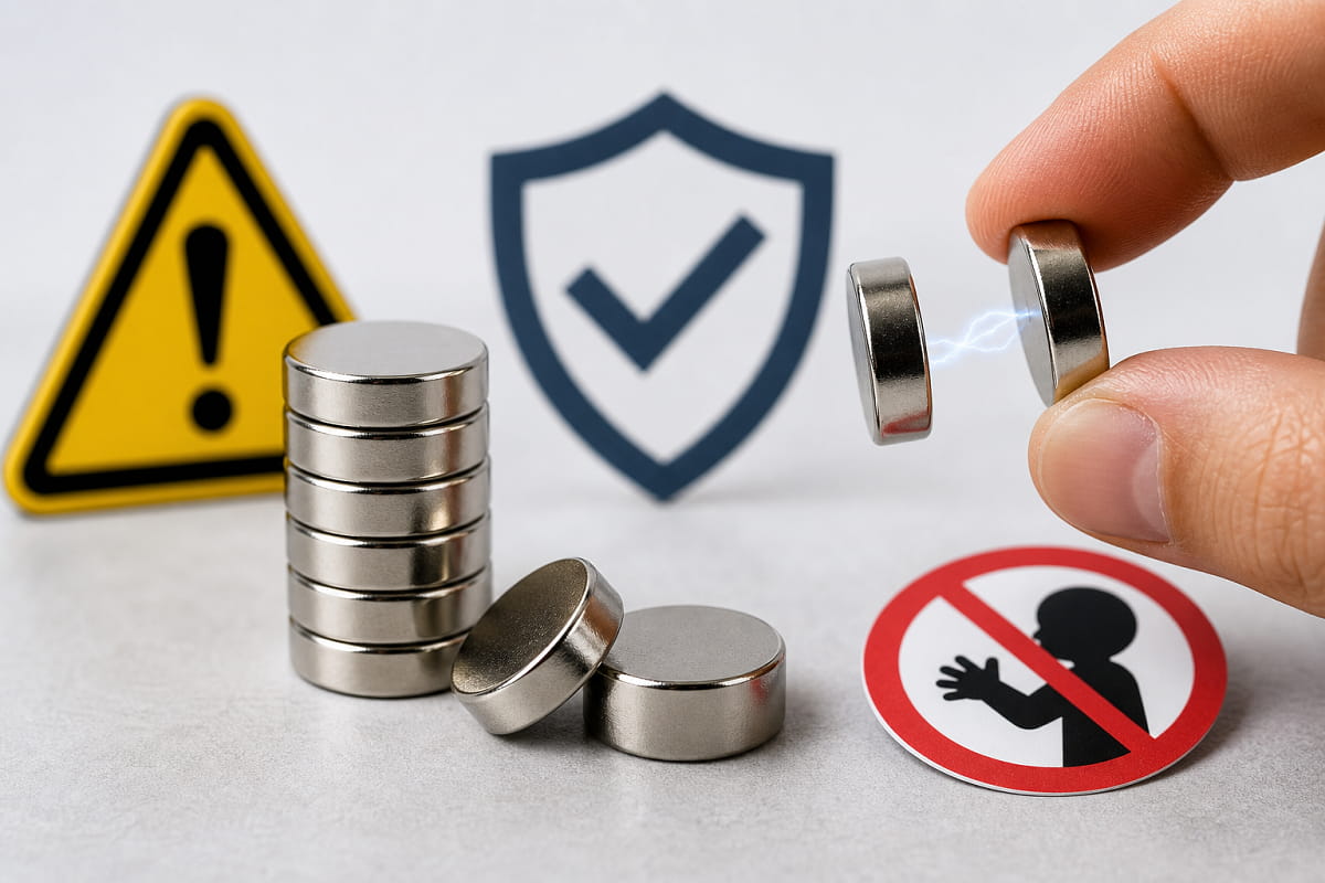 Os ímanes de neodímio são seguros?
