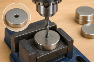 can you drill a hole in a neodymium magnet