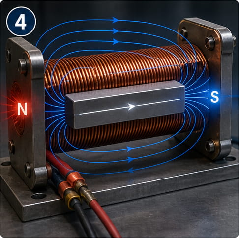 Magnetização de uma barra magnética