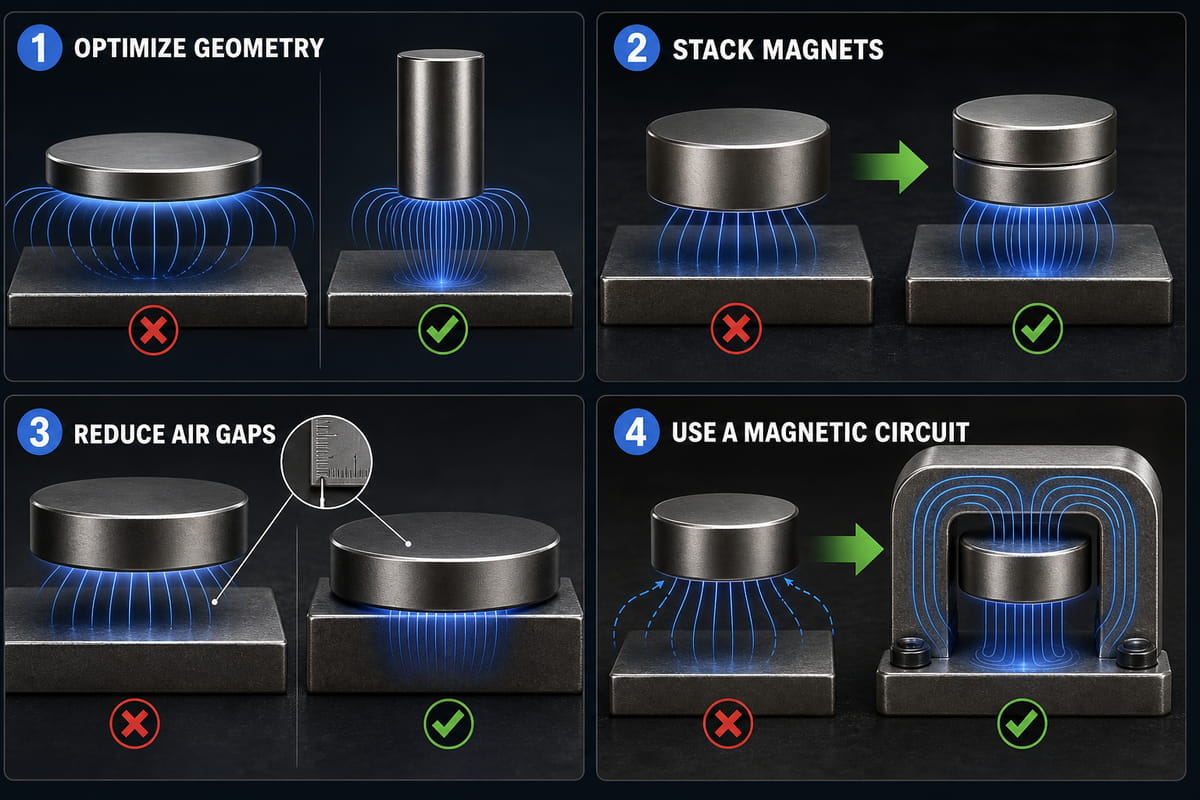 Como aumentar efetivamente a força magnética