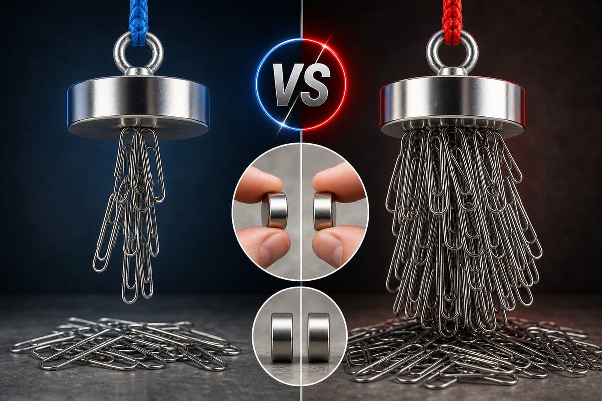 Força magnética do N42 vs N45